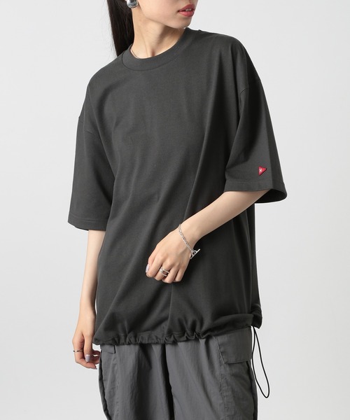 Healthknit(ヘルスニット)の「【Healthknit】ドライジャージー ドロストリングヘムTシャツ /51039(Tシャツ/カットソー・メンズ・チャコールグレー/ホワイト/イエロー・M/L)」の1枚目の写真