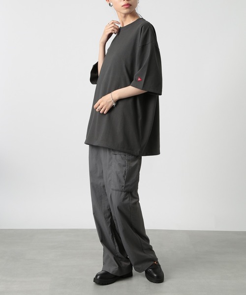 ★rine Serre★ グレー ジャージ フィット Tシャツ Side Round Mesh Stretch T-Shirt - White – LÝFT