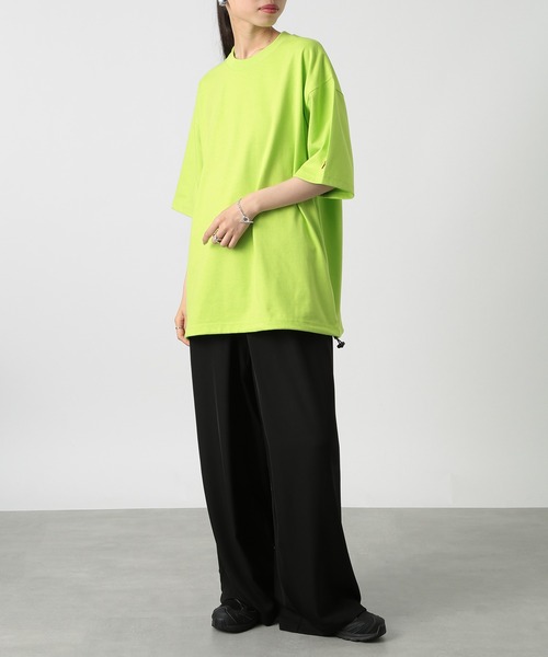 Healthknit(ヘルスニット)の「【Healthknit】ドライジャージー ドロストリングヘムTシャツ /51039(Tシャツ/カットソー・メンズ・チャコールグレー/ホワイト/イエロー・M/L)」の13枚目の写真