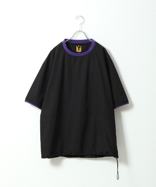 COBMASTER（コブマスター）の「【COBMASTER】 速乾 リップストップ ストレッチ ナイロン リンガーTシャツ（Tシャツ/カットソー・メンズ・ベージュ/サックスブルー/ブラック・LARGE/MEDIUM/X-LARGE）」の2枚目の写真