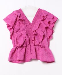 PICCIN | 【WEB限定】シアサッカーラッフルブラウス(シャツ/ブラウス)