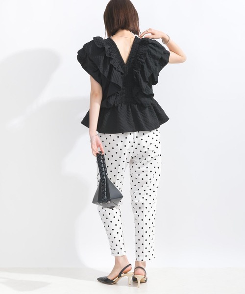 PICCIN(ピッチン)の「【WEB限定】シアサッカーラッフルブラウス(シャツ/ブラウス・レディース・オフホワイト/ピンク/ブラック・L/M)」の19枚目の写真