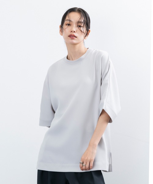 JUNRED（ジュンレッド）の「【 セットアップ対応 】ステッチワークドルマンTシャツ（Tシャツ/カットソー・メンズ・ブラック/オリーブ/ライトグレー・L/M/S）」の21枚目の写真