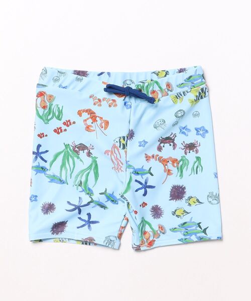 HAKKA KIDS（ハッカキッズ）の「[水着･スイム]アクアリウム/ツーリングダイナソープリントパンツ（スイムグッズ・キッズ・ブルー/ネイビー・S/M）」の4枚目の写真