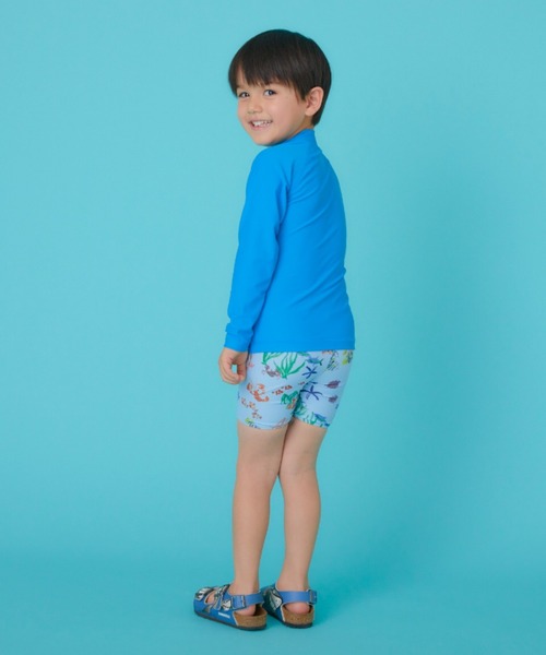 HAKKA KIDS（ハッカキッズ）の「[水着･スイム]アクアリウム/ツーリングダイナソープリントパンツ（スイムグッズ・キッズ・ブルー/ネイビー・S/M）」の8枚目の写真