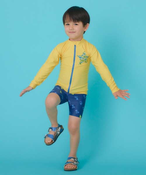 HAKKA KIDS（ハッカキッズ）の「[水着･スイム]アクアリウム/ツーリングダイナソープリントパンツ（スイムグッズ・キッズ・ブルー/ネイビー・S/M）」の10枚目の写真