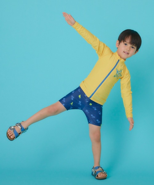 HAKKA KIDS（ハッカキッズ）の「[水着･スイム]アクアリウム/ツーリングダイナソープリントパンツ（スイムグッズ・キッズ・ブルー/ネイビー・S/M）」の11枚目の写真