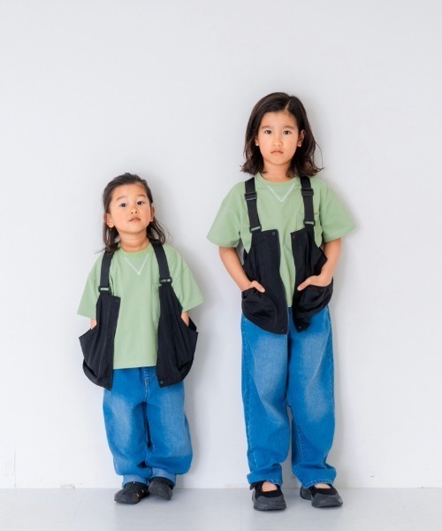 and D. petit main（アンドディープティマイン）の「ハンターベスト（ダウンベスト・キッズ・ブラック/カーキ・M(110-120cm)/L(120-130cm)）」の3枚目の写真