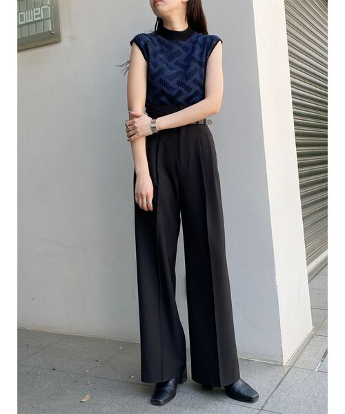 MURUA（ムルーア）の「【セット販売】ニットタンク&サスペンダーパンツセット（セットアップ・レディース・グリーン/グレー/ネイビー/ブラック・1/2）」の18枚目の写真