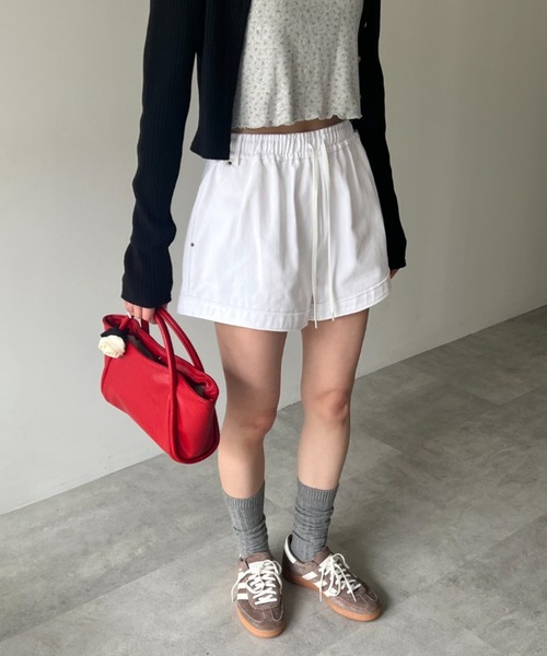 GIUNON（ジウノン）の「denim short pants / デニムショートパンツ（デニムパンツ・レディース・ホワイト/ネイビー・FREE）」の21枚目の写真