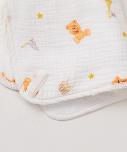 panpantutu（パンパンチュチュ）の「ガーゼおくるみ4点 出産祝いセット（おくるみ・キッズ・クリーム/ブルー系その他・FREE）」の7枚目の写真