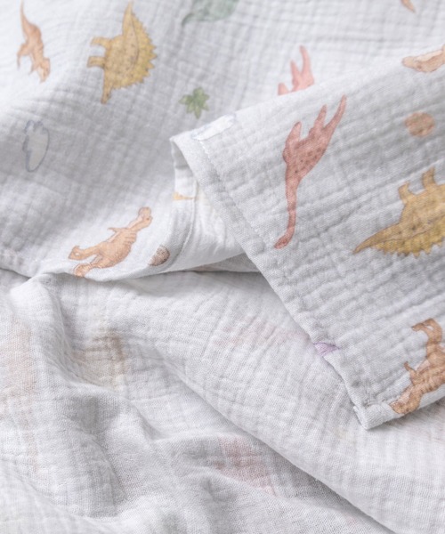 panpantutu（パンパンチュチュ）の「ガーゼおくるみ4点 出産祝いセット（おくるみ・キッズ・クリーム/ブルー系その他・FREE）」の14枚目の写真