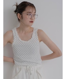 JUMELLE | dot frill tank(タンクトップ)
