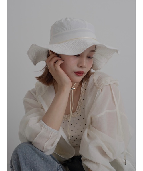 JUMELLE（ジュメロ）の「dot frill tank（タンクトップ・レディース・ホワイト/ベージュ・FREE）」の21枚目の写真