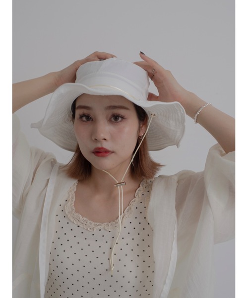 JUMELLE（ジュメロ）の「dot frill tank（タンクトップ・レディース・ホワイト/ベージュ・FREE）」の22枚目の写真