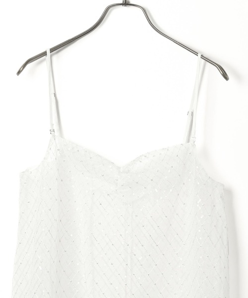 Heather（ヘザー）の「アソートシア－キャミワンピース　127434（ワンピース・レディース・ホワイト系その他/ホワイト系/ブラック系・FREE）」の5枚目の写真