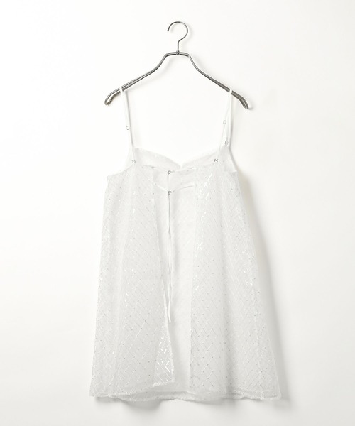 Heather（ヘザー）の「アソートシア－キャミワンピース　127434（ワンピース・レディース・ホワイト系その他/ホワイト系/ブラック系・FREE）」の8枚目の写真