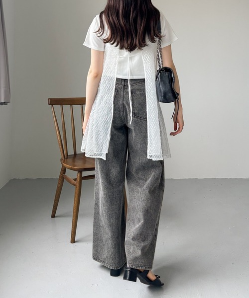 Heather（ヘザー）の「アソートシア－キャミワンピース　127434（ワンピース・レディース・ホワイト系その他/ホワイト系/ブラック系・FREE）」の21枚目の写真