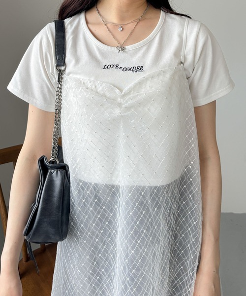 Heather（ヘザー）の「アソートシア－キャミワンピース　127434（ワンピース・レディース・ホワイト系その他/ホワイト系/ブラック系・FREE）」の15枚目の写真