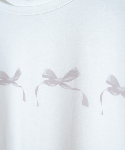 flower（フラワー）の「メニーリボンティーズ（Tシャツ/カットソー・レディース・ブルー/グレー・FREE）」の18枚目の写真