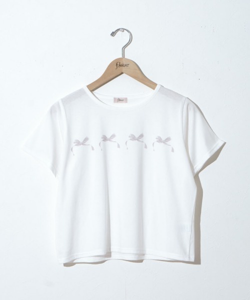 flower（フラワー）の「メニーリボンティーズ（Tシャツ/カットソー・レディース・ブルー/グレー・FREE）」の21枚目の写真