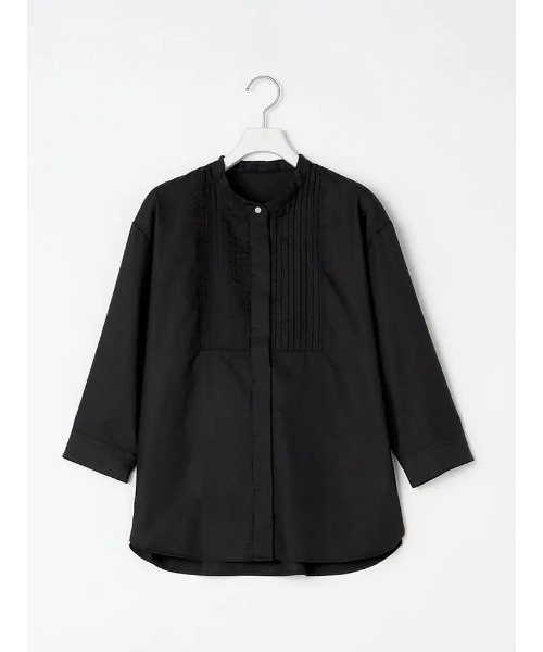 Perfect Suit FActory（パーフェクトスーツファクトリー）の「【UVカット】サンシェルタブラウス　ピンタック　ホワイト/ブラック（シャツ/ブラウス・レディース・ブラック/ホワイト・S/M/L）」の22枚目の写真