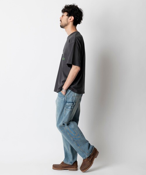 Foxfire（フォックスファイヤー）の「Foxfire/フォックスファイヤー 別注 Foxfire 刺繍ロゴ クルーネック ポケットTシャツ/リラックスフィット/7.6オンス（Tシャツ/カットソー・メンズ・チャコールグレー/ホワイト/ブルー/マスタード/グレー・MEDIUM/LARGE）」の18枚目の写真