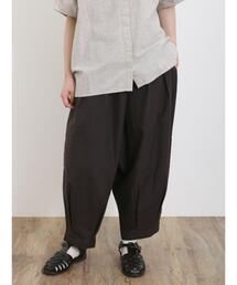 Samansa Mos2 | 【Sサイズ WEB限定】【接触冷感/イージーケア】タックテーパードパンツ(その他パンツ)