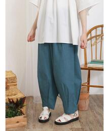 Samansa Mos2 | 【Sサイズ WEB限定】【接触冷感/イージーケア】タックテーパードパンツ(その他パンツ)