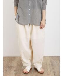 Samansa Mos2 | 【Sサイズ WEB限定】【接触冷感/イージーケア】タックテーパードパンツ(その他パンツ)