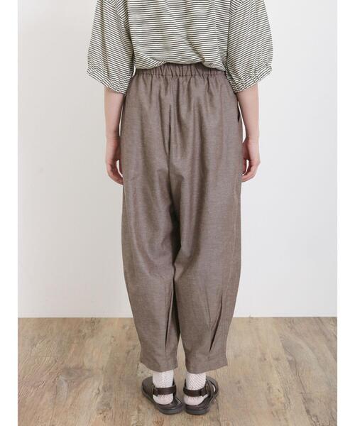 Samansa Mos2(サマンサ モスモス)の「【Sサイズ WEB限定】【接触冷感/イージーケア】タックテーパードパンツ(その他パンツ・レディース・キナリ/チャコールグレー/グリーン/モカ・S/M)」の15枚目の写真