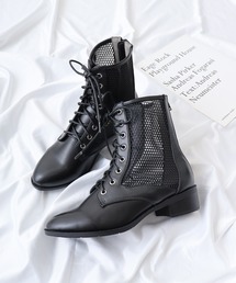 LIBERTYDOLL レースアップメッシュ バックジップブーツ