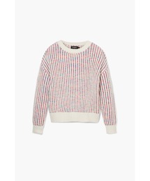 マルチカラーリブニット セーター