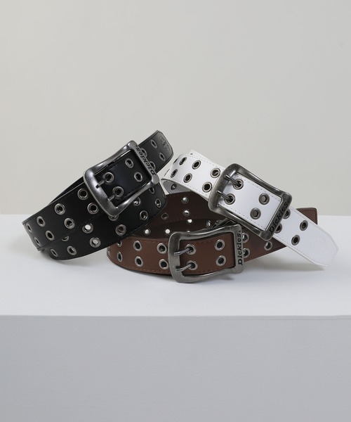 Dickies（ディッキーズ）の「【長さ調節可能】DICKIES / ダブルアイレットベルト 40㎜ ユニセックス（ベルト・メンズ・ダークブラウン/ブラック/ホワイト・FREE）」の8枚目の写真