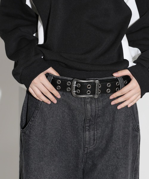 Dickies（ディッキーズ）の「【長さ調節可能】DICKIES / ダブルアイレットベルト 40㎜ ユニセックス（ベルト・メンズ・ダークブラウン/ブラック/ホワイト・FREE）」の19枚目の写真