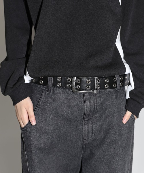 Dickies（ディッキーズ）の「【長さ調節可能】DICKIES / ダブルアイレットベルト 40㎜ ユニセックス（ベルト・メンズ・ダークブラウン/ブラック/ホワイト・FREE）」の18枚目の写真