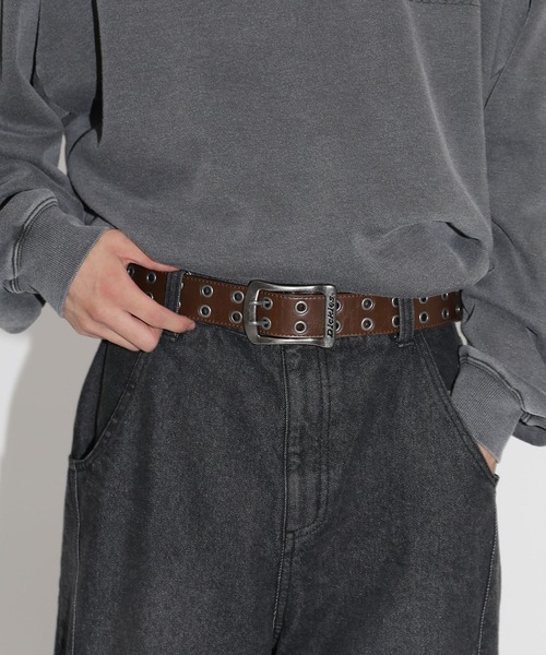 Dickies（ディッキーズ）の「【長さ調節可能】DICKIES / ダブルアイレットベルト 40㎜ ユニセックス（ベルト・メンズ・ダークブラウン/ブラック/ホワイト・FREE）」の16枚目の写真