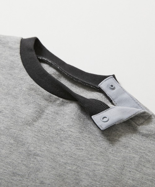 devirock（デビロック）の「綿100％ バイカラー スウェットロンパース（ロンパース・キッズ・グレー系1/パープル系7/杢グレー/ブラック系その他/スミクロ/オートミール・80ｃｍ/70cm）」の18枚目の写真