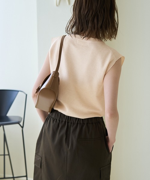 ROPE' PICNIC(ロペピクニック)の「スパークナイロンゼロスリーブニットプルオーバー(ニット/セーター・レディース・その他2/ベージュ・38)」の7枚目の写真