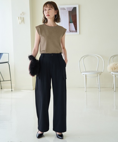 ROPE' PICNIC(ロペピクニック)の「スパークナイロンゼロスリーブニットプルオーバー(ニット/セーター・レディース・その他2/ベージュ・38)」の8枚目の写真