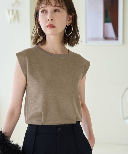 ROPE' PICNIC(ロペピクニック)の「スパークナイロンゼロスリーブニットプルオーバー(ニット/セーター・レディース・その他2/ベージュ・38)」の12枚目の写真