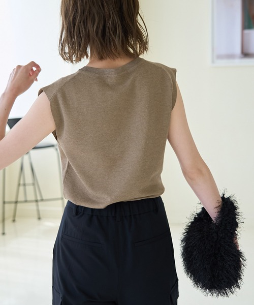 ROPE' PICNIC(ロペピクニック)の「スパークナイロンゼロスリーブニットプルオーバー(ニット/セーター・レディース・その他2/ベージュ・38)」の14枚目の写真