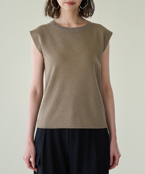 ROPE' PICNIC(ロペピクニック)の「スパークナイロンゼロスリーブニットプルオーバー(ニット/セーター・レディース・その他2/ベージュ・38)」の15枚目の写真