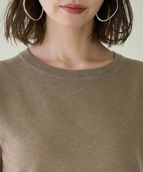 ROPE' PICNIC(ロペピクニック)の「スパークナイロンゼロスリーブニットプルオーバー(ニット/セーター・レディース・その他2/ベージュ・38)」の18枚目の写真