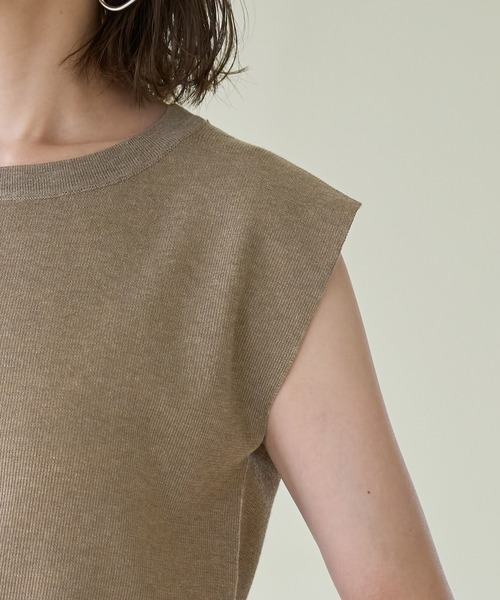 ROPE' PICNIC(ロペピクニック)の「スパークナイロンゼロスリーブニットプルオーバー(ニット/セーター・レディース・その他2/ベージュ・38)」の20枚目の写真