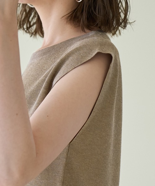 ROPE' PICNIC(ロペピクニック)の「スパークナイロンゼロスリーブニットプルオーバー(ニット/セーター・レディース・その他2/ベージュ・38)」の22枚目の写真