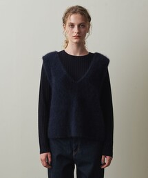 Steven Alan＞オーストラリアン ウール ミックス ニットベストを使った