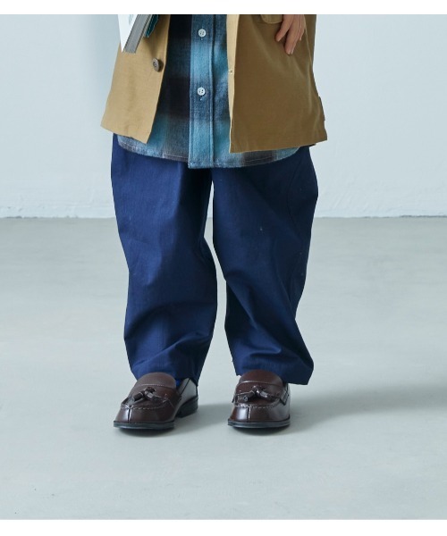 EAST END HIGHLANDERS(イーストエンドハイランダーズ)の「East End Highlanders / リップストップワークパンツ<130-150cm>(その他パンツ・キッズ・ネイビー/ベージュ/オリーブ・140/130)」の3枚目の写真