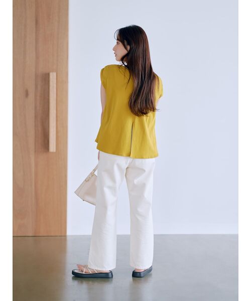 tシャツ ドロストスリーブカットトップス「低身長・小柄女性」 レディース tシャツ ドロストスリーブカットトップス「低身長・小柄女性