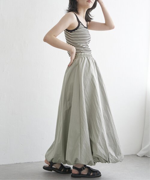 VENCEEXCHANGE（ヴァンスエクスチェンジ）の「パールタフタバルーンスカート（スカート・レディース・ブラック/グレー/オフホワイト・FREE）」の4枚目の写真